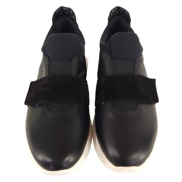 Salvatore Ferragamo Dion Slip On Sneaker Size 43.5 10.5 EE Mens Black $595 - Picture 3 of 16